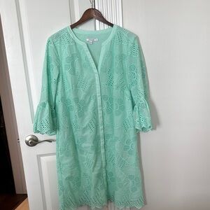Eyelet Cotton Voile Dress